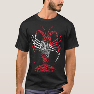 T-shirt Drapeau tribal de plongée Homard épineux