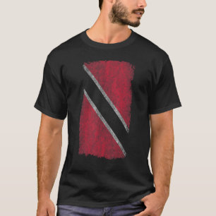 T-shirt Drapeau Trinité-et-Tobago - effet de look Patiné