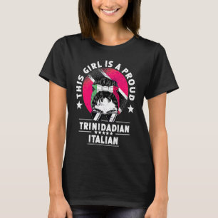 T-shirt Drapeau Trinité-et-Tobago Italie Femmes Fille Fier