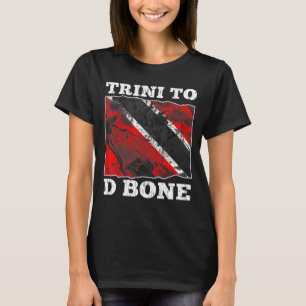 T-shirt Drapeau Trinité-et-Tobago Trini À D Bone