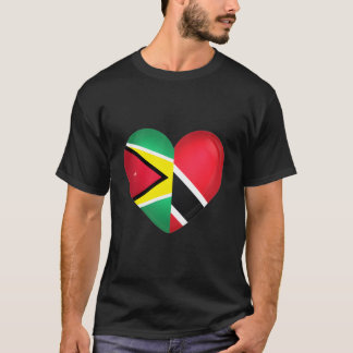 T-shirt Drapeau Trinité-Et-Tobago Trini Guyana Guyane Fla