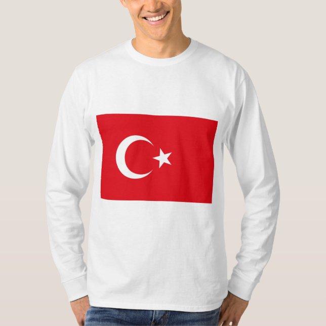 T-shirt Drapeau turc (Turquie) (Devant)