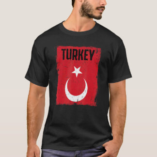 T-shirt Drapeau turc vintage Patrimoine Racines turques