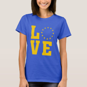 T-shirt Drapeau UE, Union européenne, AMOUR