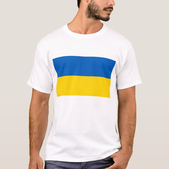 T-shirt Drapeau Ukraine (Devant)