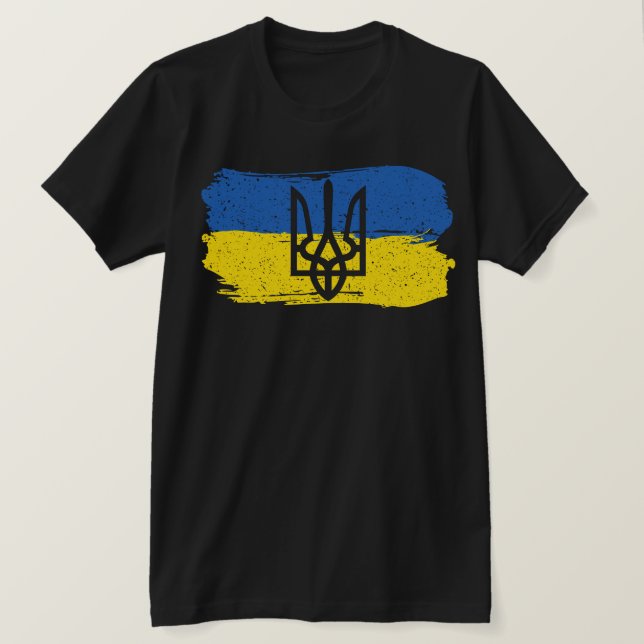 T-shirt Drapeau Ukraine (Design devant)