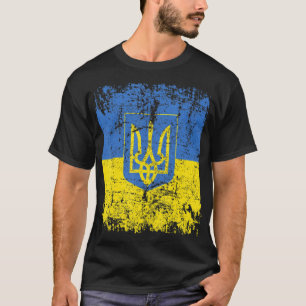 T-shirt Drapeau UKRAINE Hommes Vintages Femmes Enfants UKR