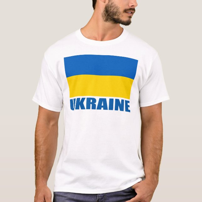 T-shirt Drapeau ukrainien (Devant)