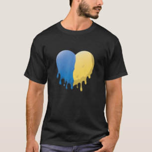 T-shirt Drapeau ukrainien Hommes Ukrainiens Coeur ukrainie