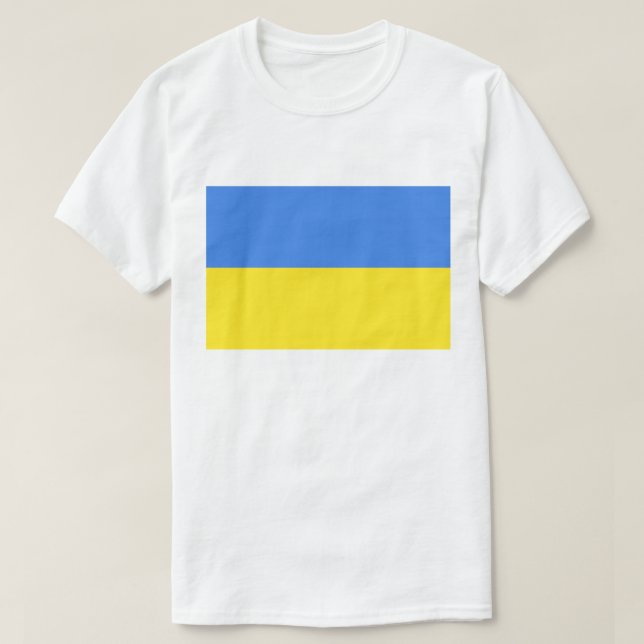 T-shirt drapeau ukrainien pour la liberté en Ukrai (Design devant)