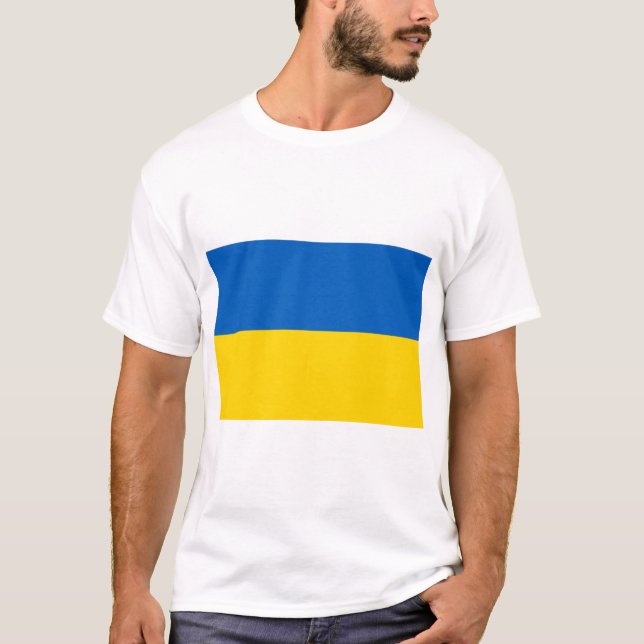 T-shirt drapeau ukrainien (Ukraine) (Devant)