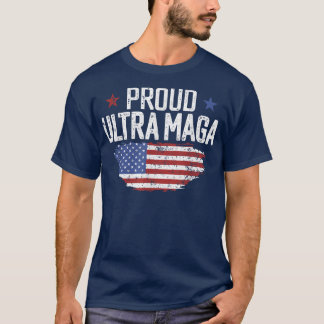 T-shirt Drapeau Ultra Maga Américain Fier Ultra