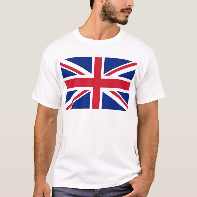 T-shirt Drapeau Union Jack du Royaume-Uni - Version authen (Devant)