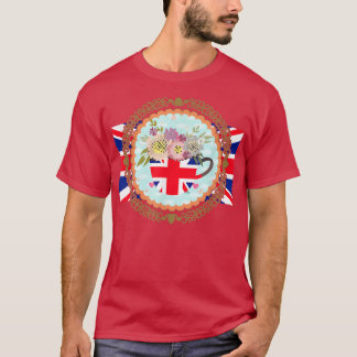 T-shirt Drapeau Union Jack Pour Enfants & Jubilé Teacup Po