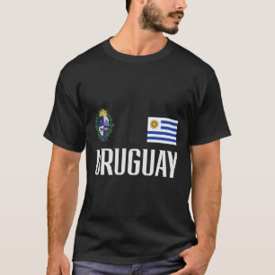 T-shirt Drapeau Uruguay Footll Foot Urugayen Supporter Hom