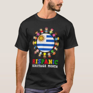 T-shirt Drapeau uruguayen Patrimoine Hispanique Uruguay Ga