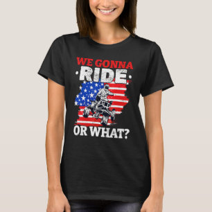 T-shirt Drapeau US Quad VTT Nous Allons Faire Un Voyage Ou
