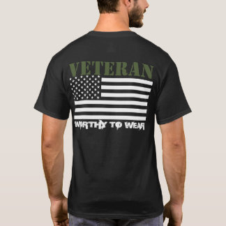 T-shirt Drapeau US - Vétéran ARMÉE TRIDENT GRN - À Porter