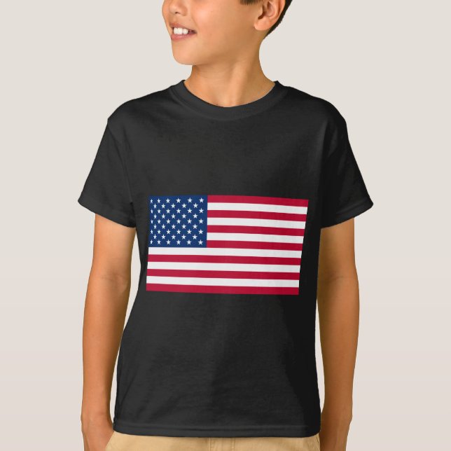 T-shirt drapeau usa (Devant)