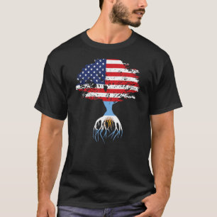 T-shirt Drapeau USA Argentine Roots Argentine Cadeaux T-Sh