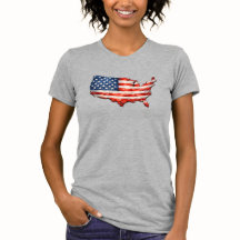 Drapeau USA Carte - J'aime mon pays Patriotique