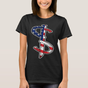 T-shirt Drapeau USA de lancer de fer à cheval
