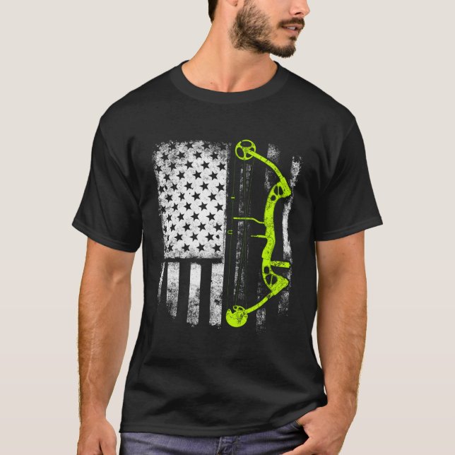 T-shirt Drapeau Usa de l'arc (Devant)