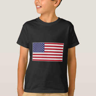 T-shirt Drapeau Usa Patch Poitrine Star Spangled Banner Am