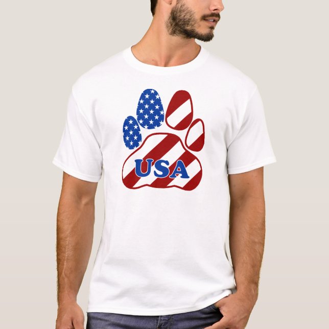 T-shirt DRAPEAU USA.png de PATTE (Devant)