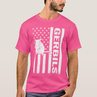 T-shirt Drapeau Usa Souris De Compagnie Jirds 4 Juillet Ro