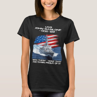T-shirt Drapeau USS John Basilone DDG-122 Destroyer Ship U