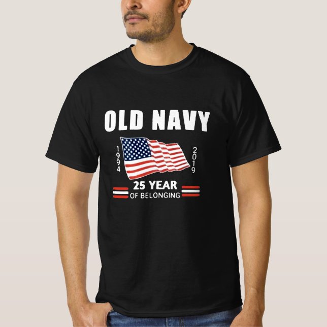 T-shirt Drapeau vétéran de la marine américaine (Devant)