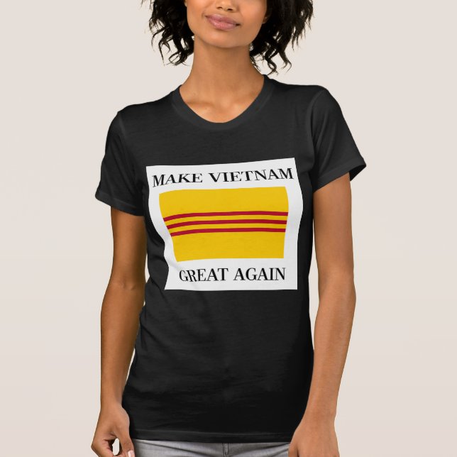 T-shirt Drapeau vietnamien du sud - rendez le Vietnam (Devant)