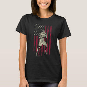 T-shirt Drapeau Vintage américain en boîte 4 juillet