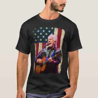 T-shirt Drapeau vintage américain Graham Nash Légende