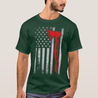 T-shirt Drapeau vintage américain lancer 1