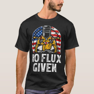 T-shirt Drapeau vintage Américain Soudeur Aucun Flux Donné