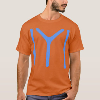 T-shirt Drapeau vintage bleu kayi IYI Cadeau