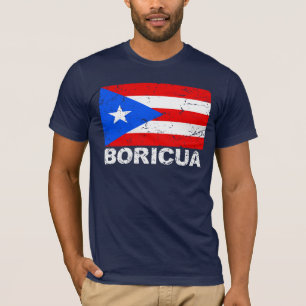 T-shirt Drapeau vintage Boricua de Porto Rico