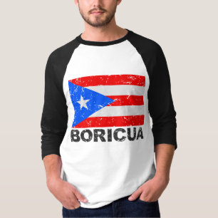 T-shirt Drapeau vintage Boricua de Porto Rico