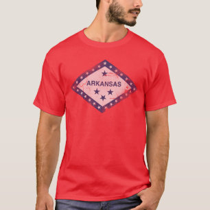T-shirt Drapeau Vintage de l'Arkansas