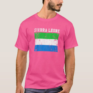 T-shirt Drapeau Vintage de Sierra Leone