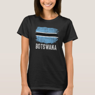 T-shirt Drapeau vintage Du Botswana