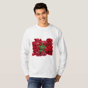 T-Shirt Drapeau Vintage du Maroc