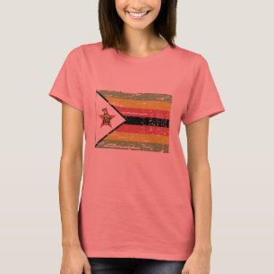 T-shirt Drapeau vintage du Zimbabwe