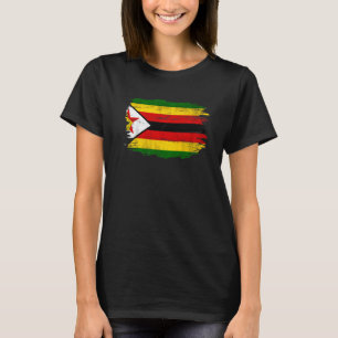 T-shirt Drapeau vintage du Zimbabwe pour le Zimbabwe