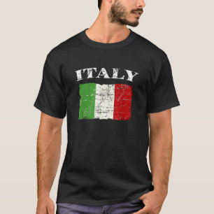 T-shirt Drapeau Vintage italien Italie Bannière rétro Ense