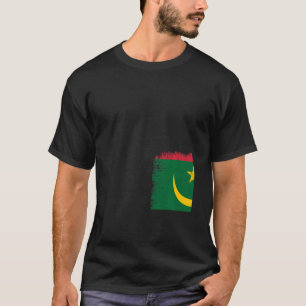 T-shirt Drapeau vintage Mauritanie Indépendance mauritanie