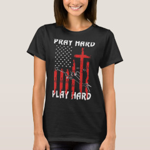 T-shirt Drapeau vintage Prière Dur Feu Dur Père Scuba Di