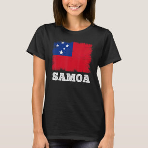 T-shirt Drapeau vintage Samoa Pays Drapeau rétro Samoan